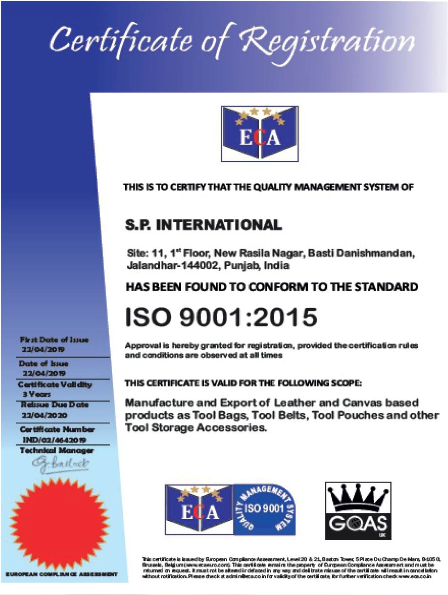 ISO Certificate