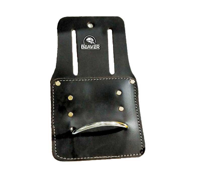 leather tool frog with 1 pocket black color