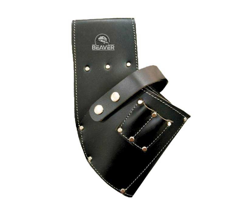 leather tool frog with 1 pocket black color