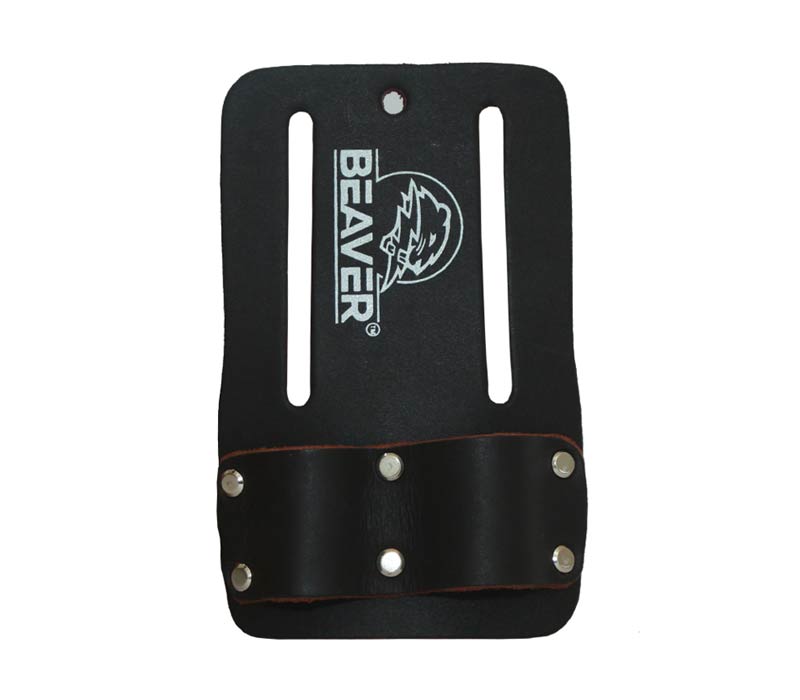 leather tool frog with 2 pockets black color