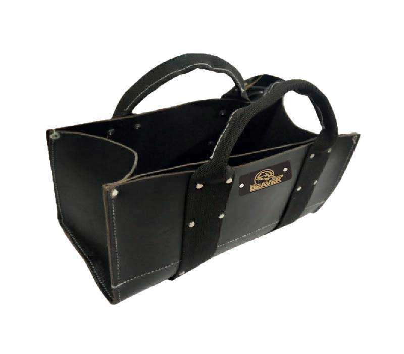 polyester tool bag with 3 pockets black color