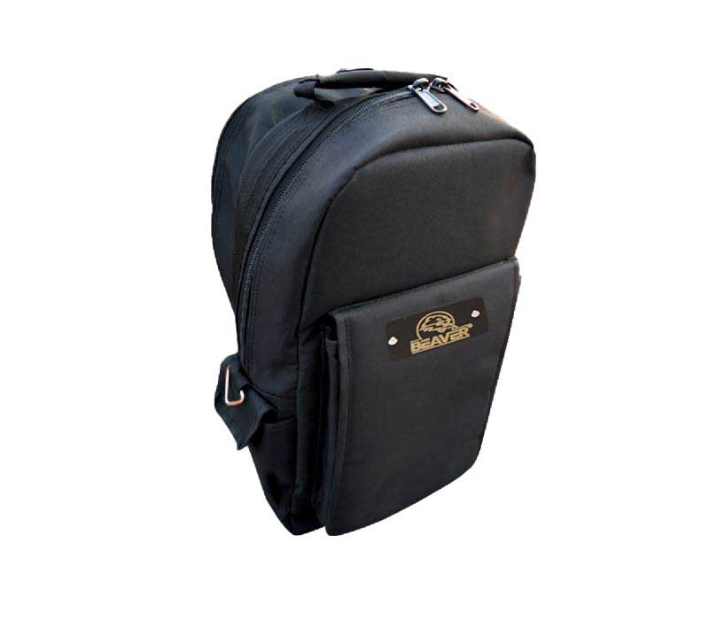 polyester tool bag with 5 pockets black color